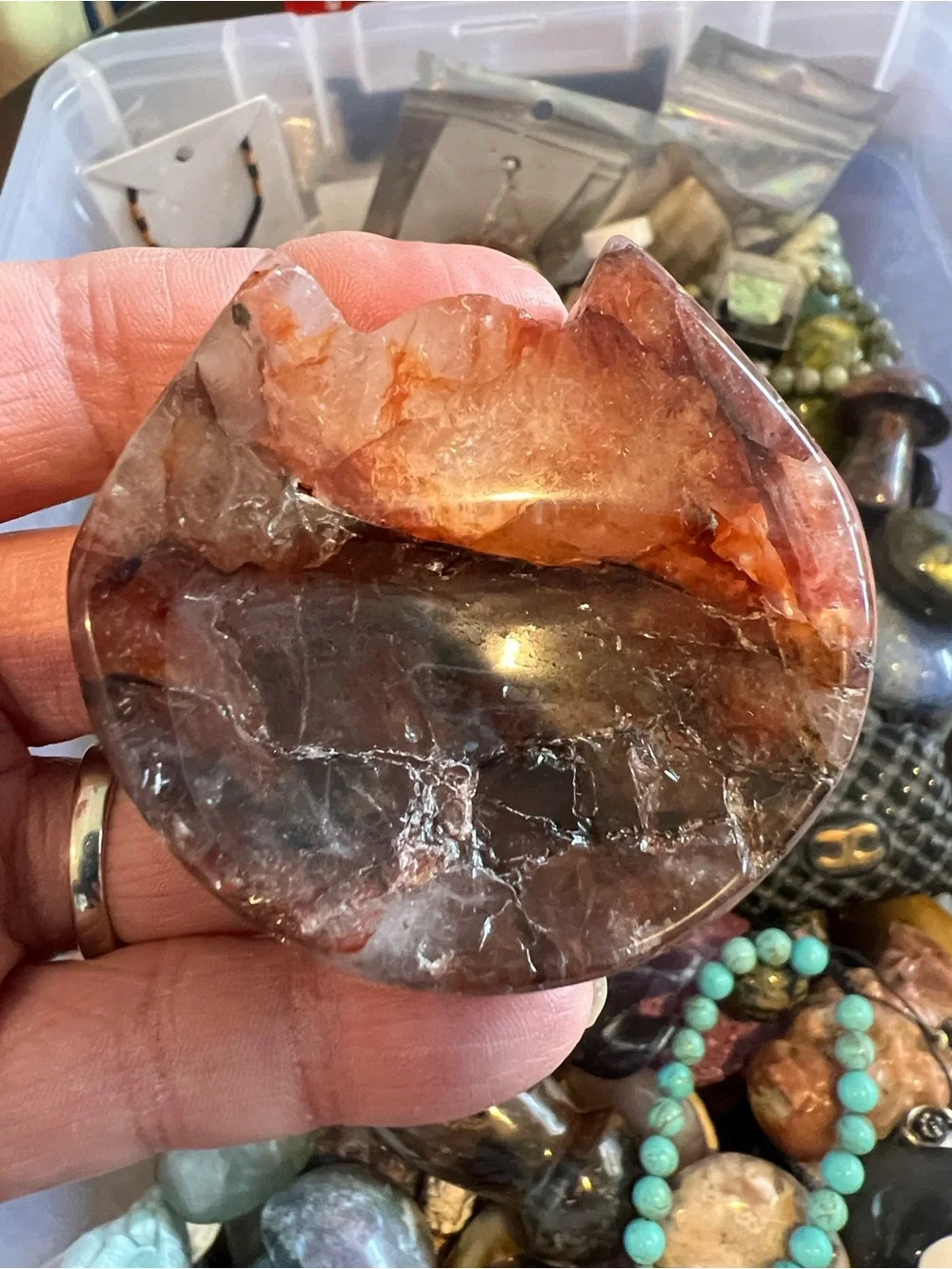Huge Mystery Crystal Gemstone At Least 1Lb Scoop NWOT